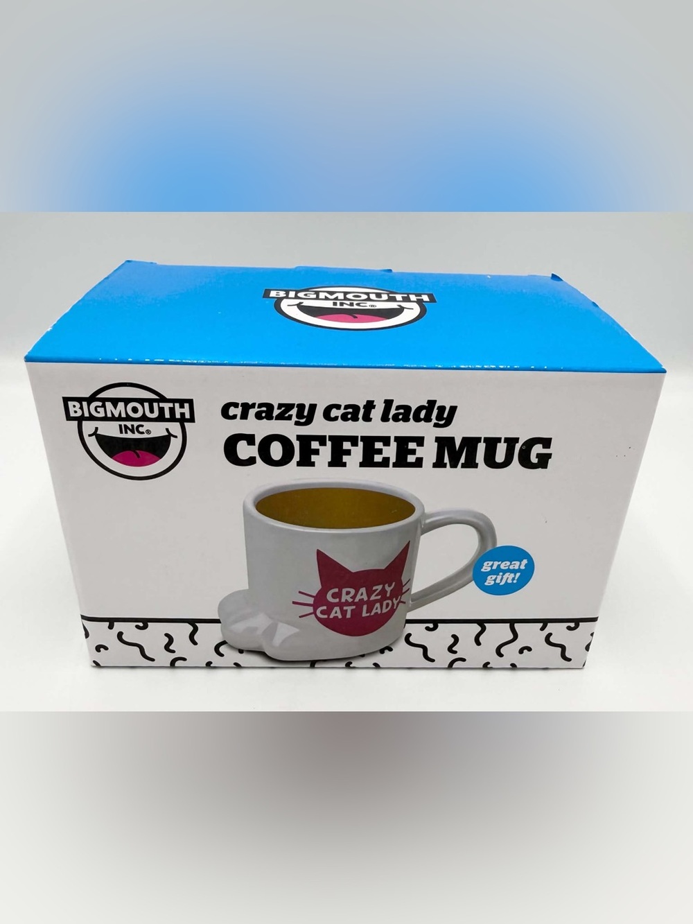 Crazy Cat Lady Coffee Mug Bigmouth Inc.16oz Ceramic White/Pink New